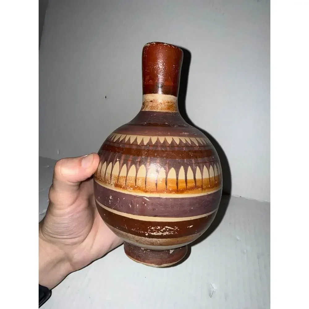 Preowned Tonala Jalisco Canelo Pottery Unsigned 8